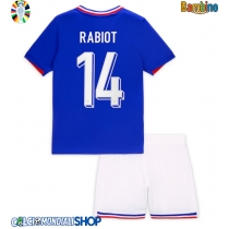 Maglie da calcio Francia Adrien Rabiot #14 Prima Maglia Bambino Europei 2024 Manica Corta (+ Pantaloni corti)